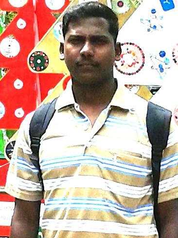 Fearful: Leo Seemanpillai who set fire to himself in Geelong on Saturday.