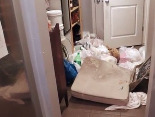 There were piles of rubbish littered throughout the house. Picture: Calgary Herald