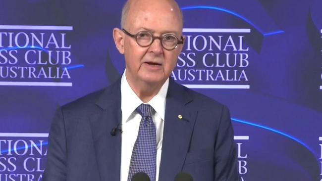 Kim Williams at the National Press Club yesterday.