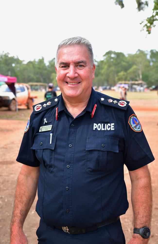 NT Police Commissioner Michael Murphy has assured Territorians: ‘I’m not going anywhere’. Picture: Zizi Averill