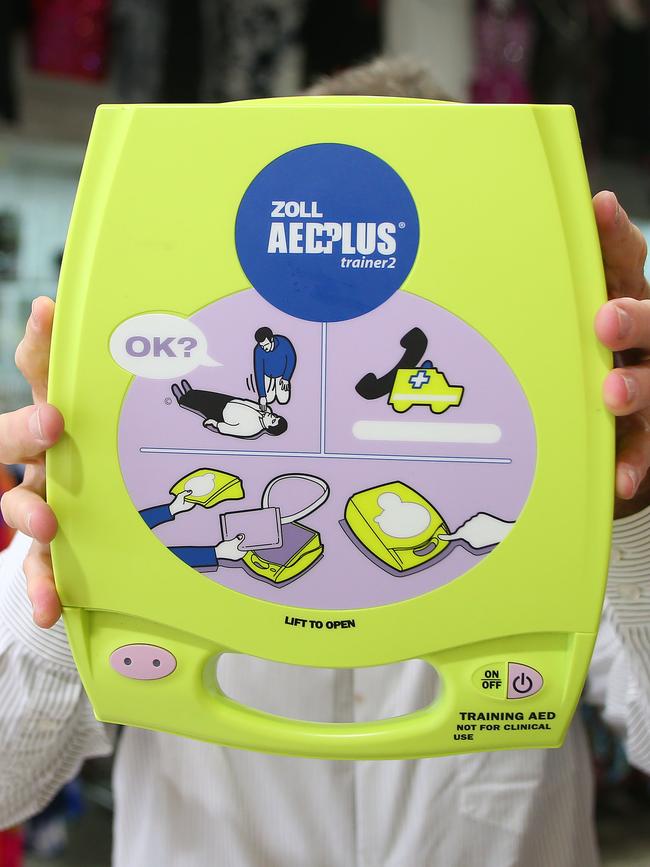 Defibrilators can be found in many public places.