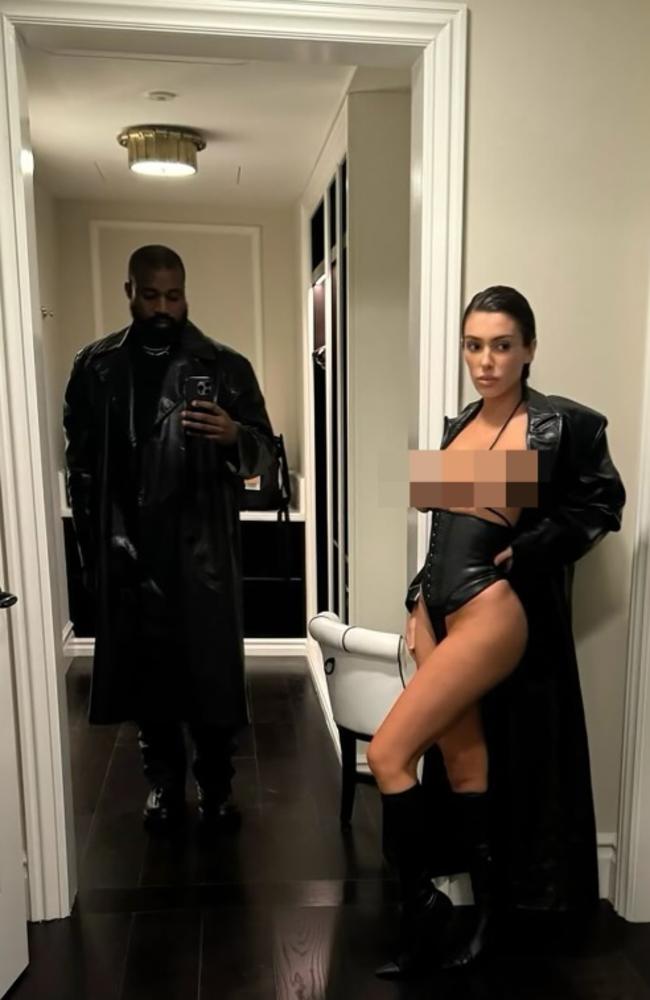 Kanye West and Bianca Censori. Picture: Instagram