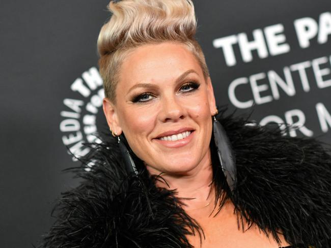 US singer-songwriter Pink attends the premiere of "Bob Mackie: Naked Illusion" at the Directors Guild of America in Los Angeles, on May 13, 2024. (Photo by VALERIE MACON / AFP)