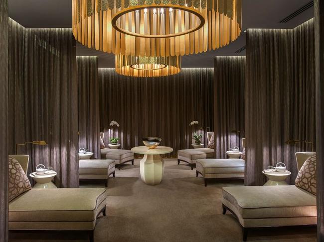 Relaxation lounge at Crown Towers Melbourne hotel. Picture: Crown Towers Melbourne