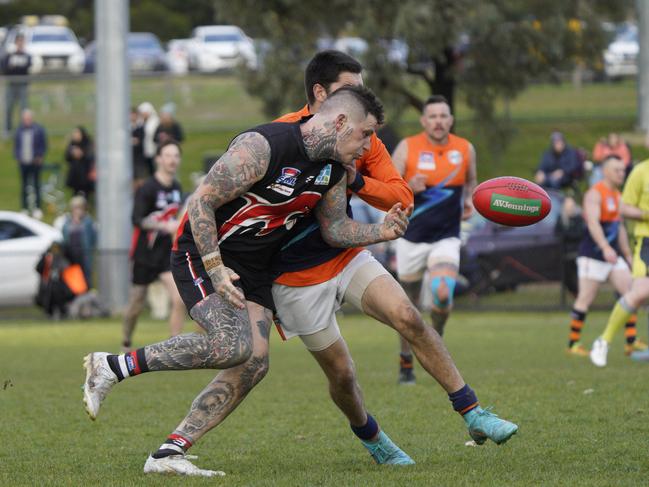 Ben Black for the Frankston Dolphins. Picture: Valeriu Campan