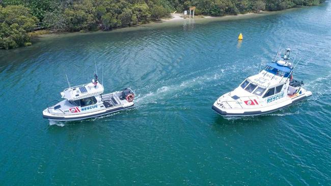 ON DUTY: Rescue vessels from Point Danger attending a scene during the summer. Picture: Contributed