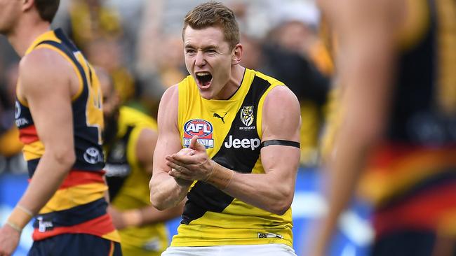 Jacob Townsend left GWS to win a flag with the Tigers. Picture: AAP Image