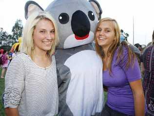 Jessica Scott, 14, and Claudia Neumann, 14, at Brassall.