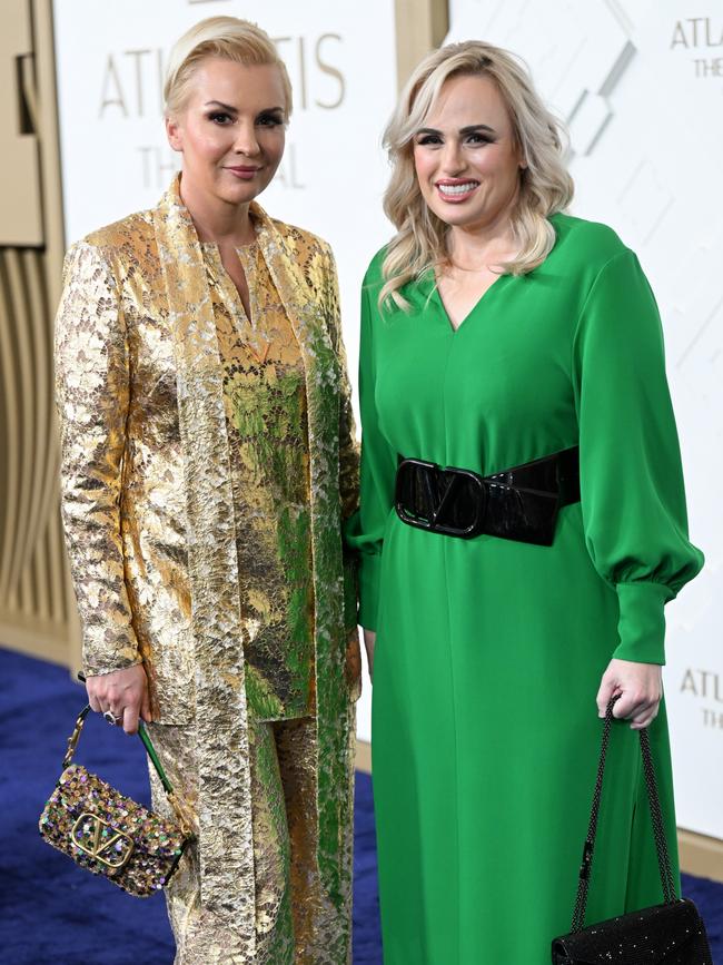 Ramona Agruma and Rebel Wilson attend the Grand Reveal Weekend for Atlantis The Royal in Dubai. Picture: Samir Hussein/Getty Images for Atlantis The Royal.