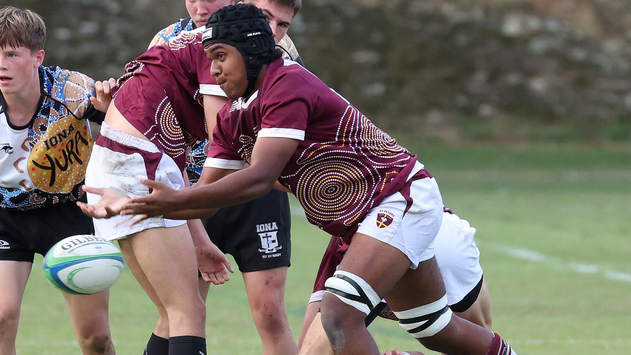 AIC First XV rugby Iona College vs. St Peters, Indooroopilly. Picture: Liam Kidston