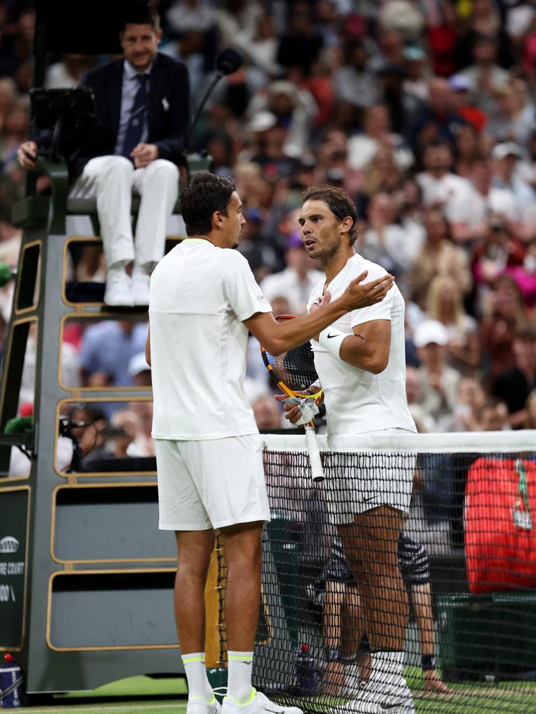 Wimbledon 2022 Rafael Nadal scolds Lorenzo Sonego at net, says sorry news.au — Australias leading news site