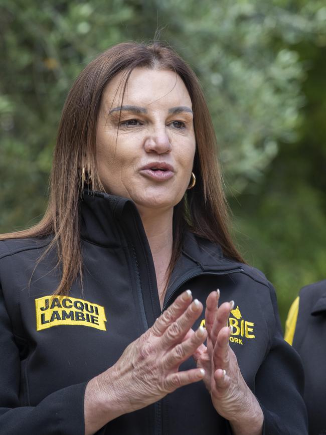 Senator Jacqui Lambie at Richmond. Picture: Chris Kidd