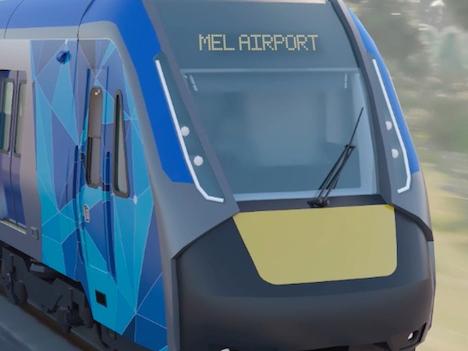 Artists impression of Melbourne Airport rail link