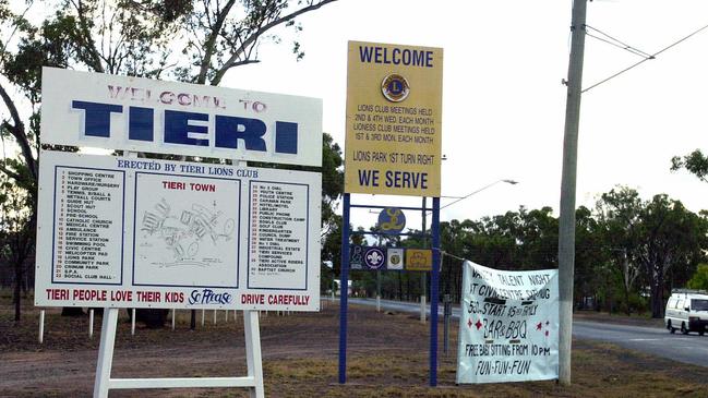 The tiny town of Tieri has a median weekly household income over $3000.