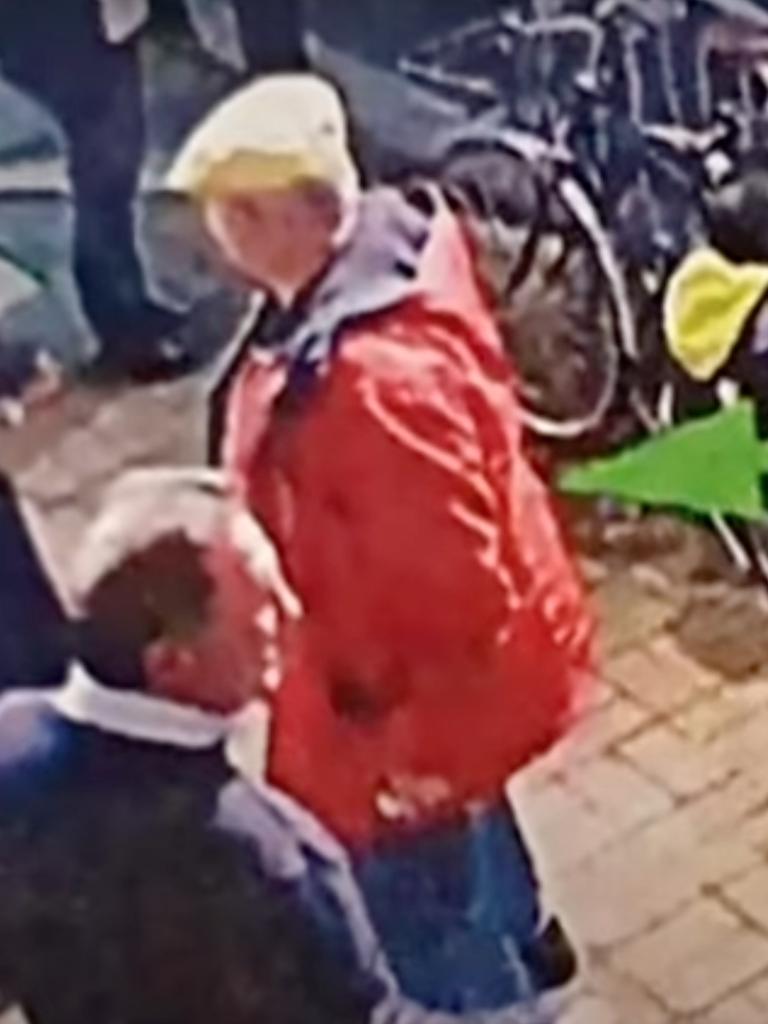 Anthony Walsh, seen on CCTV moments before he was hit and killed by alleged drink-driver Lauren Willgoose near the Goodwood Park Hotel, Adelaide. Picture: 7 NEWS