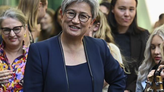 Penny Wong oversaw Australia’s contribution to UNRWA doubling to $20m in 2022. Picture: NewsWire