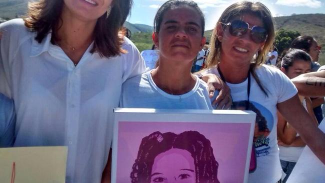 Emilly’s mother Edna (centre) campaigns against child prostitution which saw her daughter raped and killed.