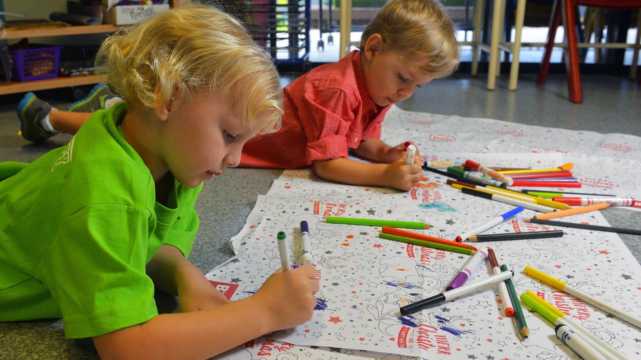 Colouring your own wrapping paper and making your own Christmas cards are two great ideas for a greener Christmas. Picture: Wesley Monts