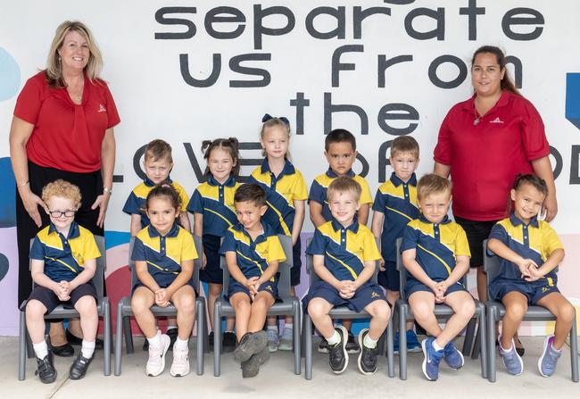 Carlisle Adventist College Prep Mrs T, Miss Sophie. Back Row: Micah, Zara, Leze, Ja-koby, Caleb. Front Row: Zayden, Ameriah, Wynter, Asher, Ronix, Irie. Picture: Michaela Harlow