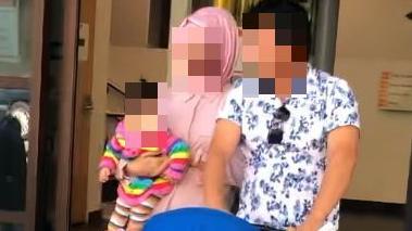 Mt Druitt parents leave Blacktown Local Court after being fined for leaving their five-month-old baby girl alone in a hot car for more than 20 minutes.