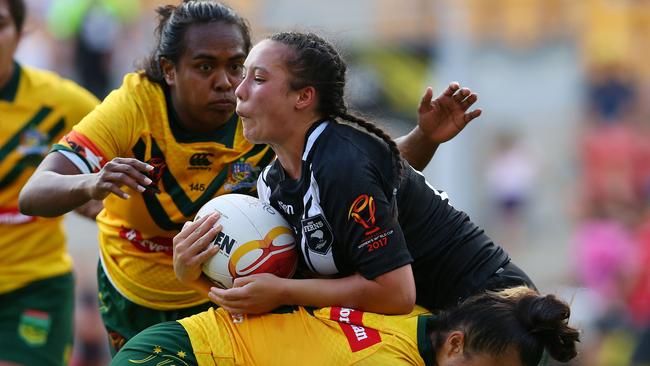 The Kiwi Ferns took on Australia in the 2017 World Cup final. Picture: Getty Images