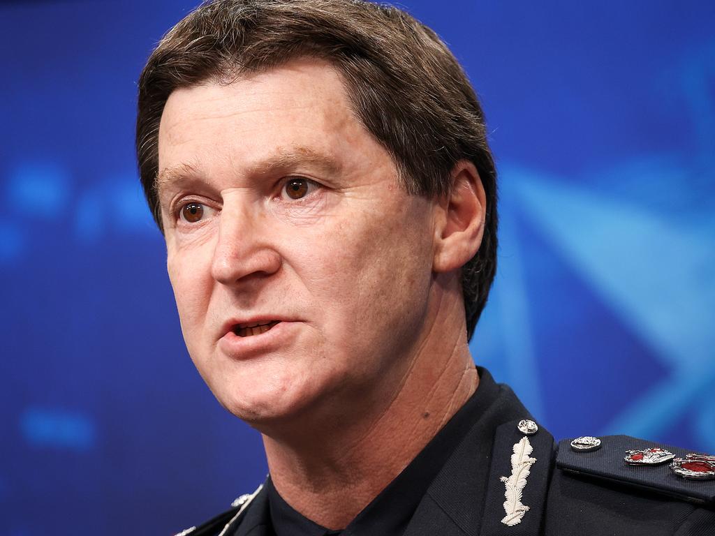 Chief Commissioner Shane Patton warned on Wednesday protesters would be held to account. Picture: NCA NewsWire / Ian Currie