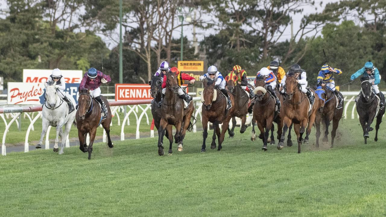 Axe ridden by Samantha Collett wins the 2022 Weetwood Handicap. Saturday, September 24, 2022. Picture: Nev Madsen.