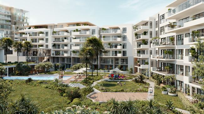 Artists impression of a State Significant Development for 89 John Whiteway Dr, Gosford.