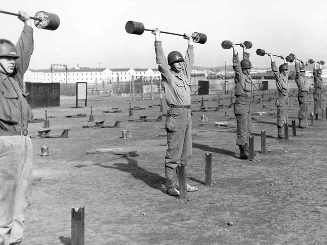 This could almost be a modern-day Body Pump class. Picture: IHPRA
