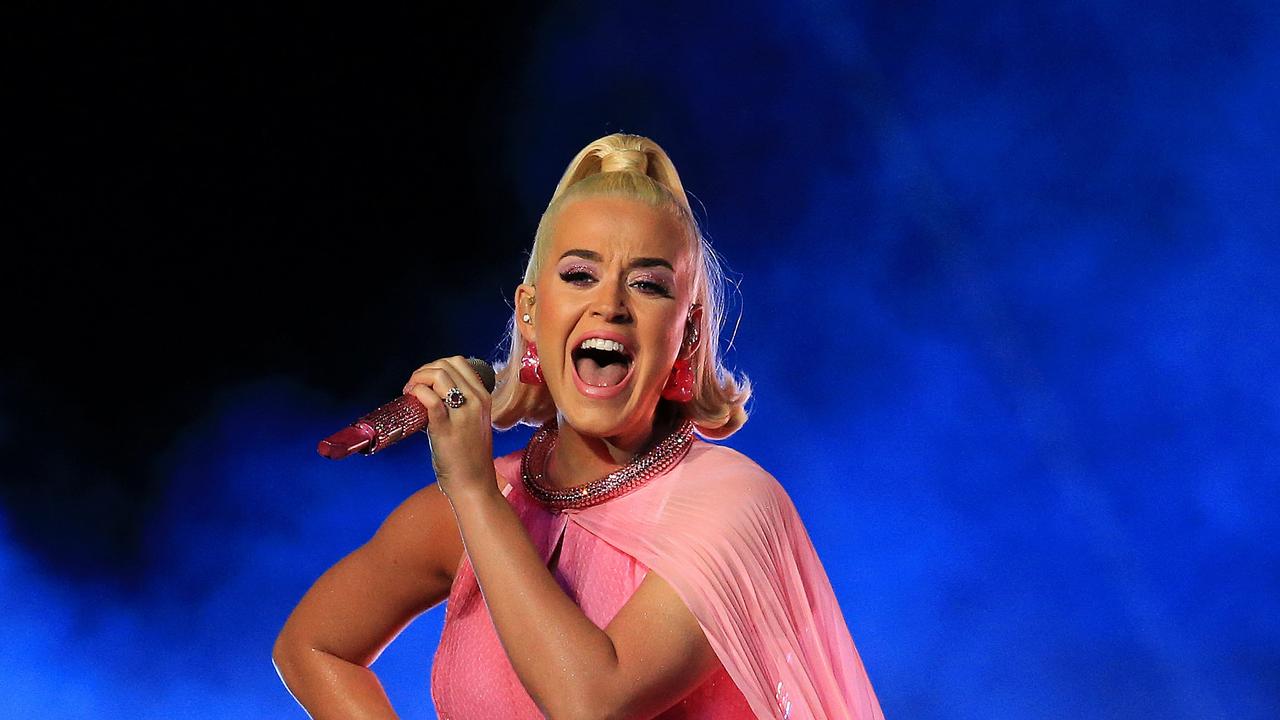 2020 ICC Women's T20 World Cup final at the MCG between Australia and India. Katy Perry performs. Picture: Mark Stewart