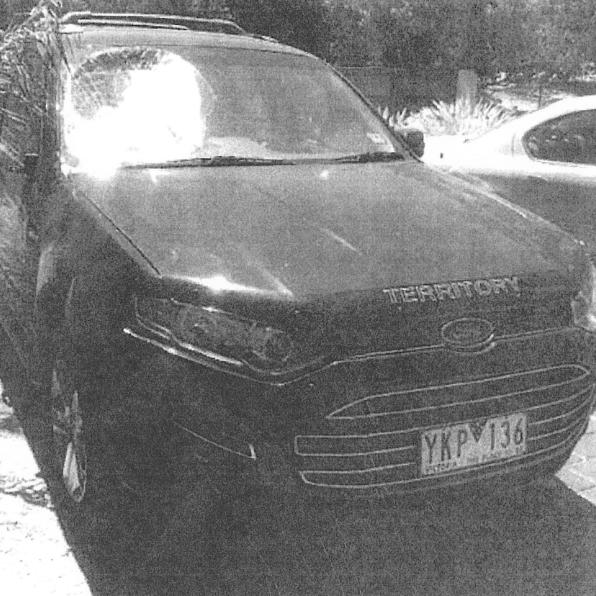 Premier Daniel Andrews Ford territory car after the 2013 crash with Ryan Meuleman, Picture: Supplied