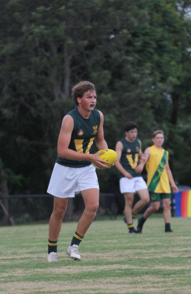 AIC Aussie Football round 2 action between St Patrick's College and Villanova College.