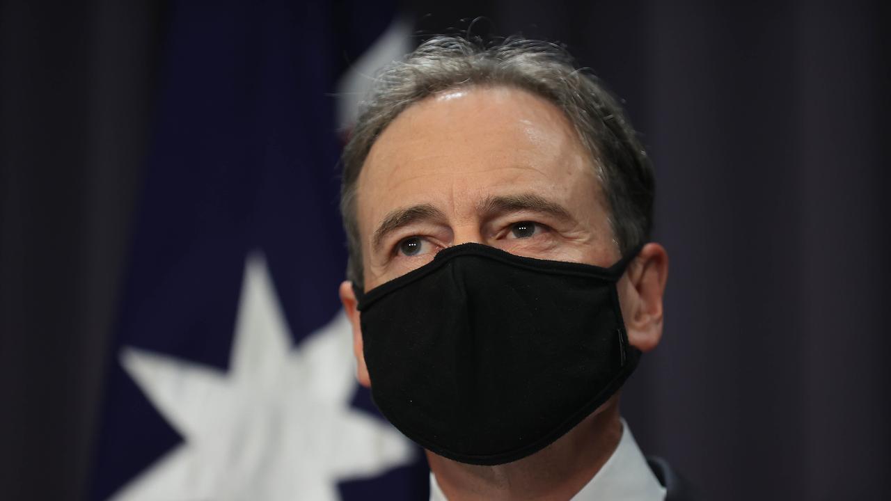 Health Minister Greg Hunt is expected to announce a raft of measures to protect Australia from an outbreak of Omicron. Picture: NCA Newswire / Gary Ramage