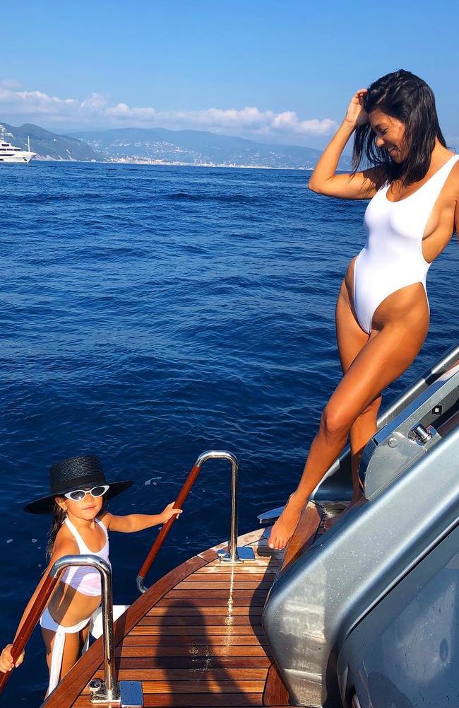 Kourtney and her daughter Penelope. Picture: @kourtneykardash/Instagram