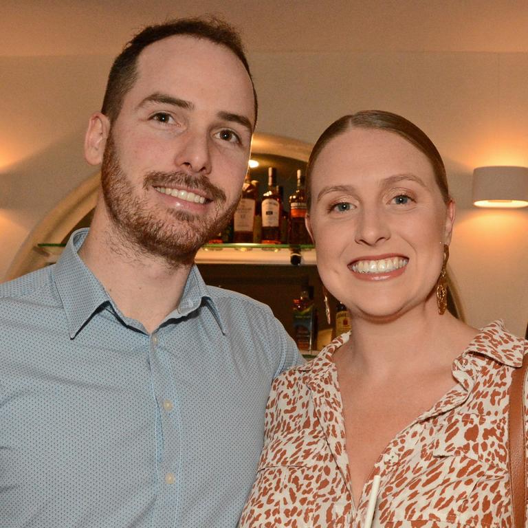 Luke McCarron and Kate Donohue at opening of Maman Restaurant in Burleigh Heads. Picture: Regina King.