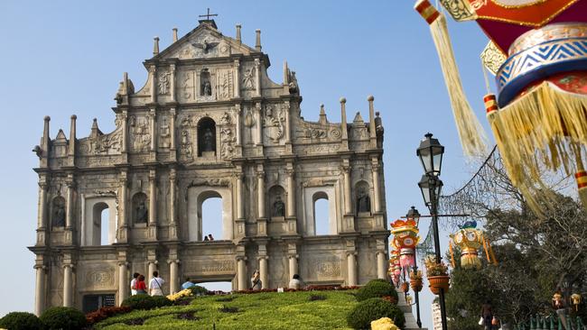 The ruins of Sao Paulo Church in Macau.