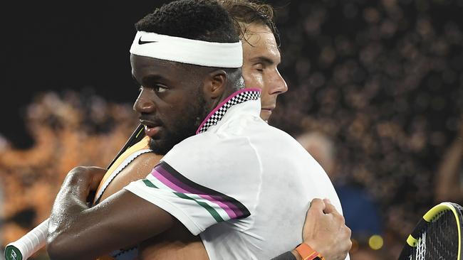 Tiafoe can take plenty from this defeat. (AP Photo/Andy Brownbill)