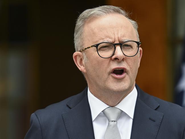 CANBERRA, AUSTRALIA, NewsWire Photos. FEBRUARY 29, 2024: Prime Anthony Albanese and Ferdinand R Marcos Jr President of the Philippines hold a joint press conference at Parliament House in Canberra Picture: NCA NewsWire / Martin Ollman