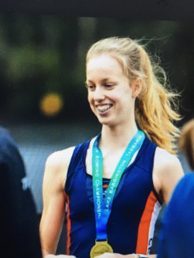 Sophie Malcolm of Brisbane State High School and Centenary Rowing is a national rowing champion - under 19. Pic: Courtesy of Rowing Australia website.