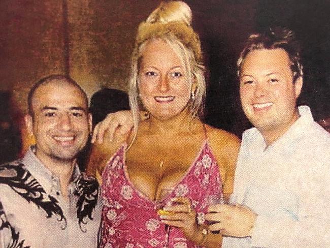 Nicola Gobbo pictured with Gangland boss Carl Williams and underworld hit man Andrew `Benji’ Veniamin at the christening of Williams’ daughter, Dhakota.