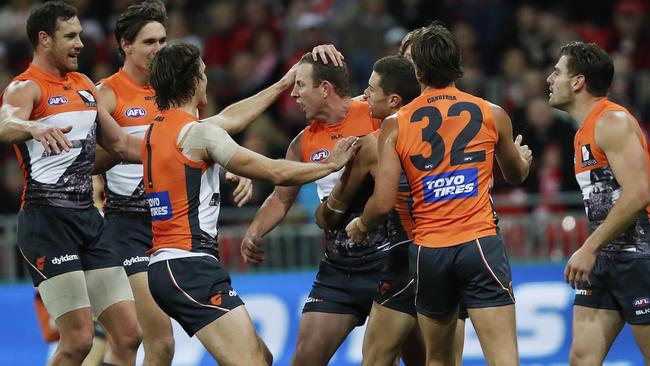 Steve Johnson is one of the most popular players at the Giants. Picture. Phil Hillyard