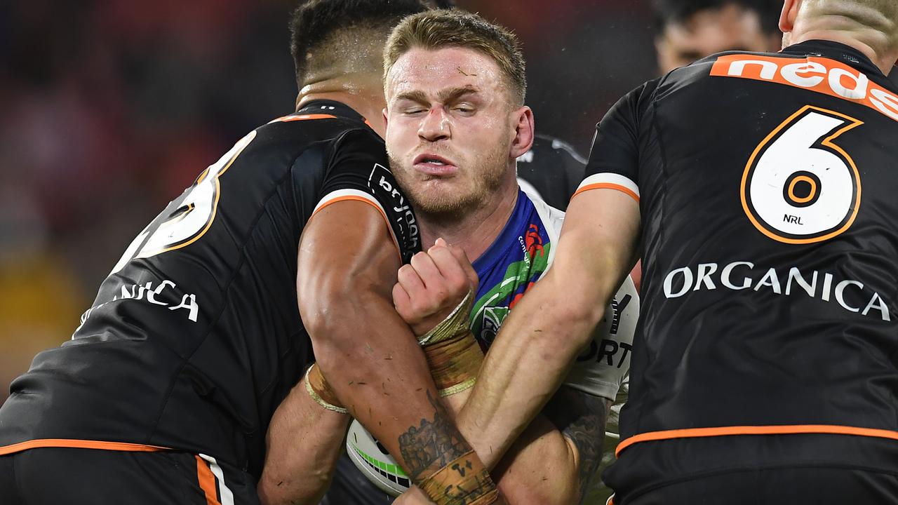 Euan Aitken could make a permanent switch to the back row (Photo by Albert Perez/Getty Images)