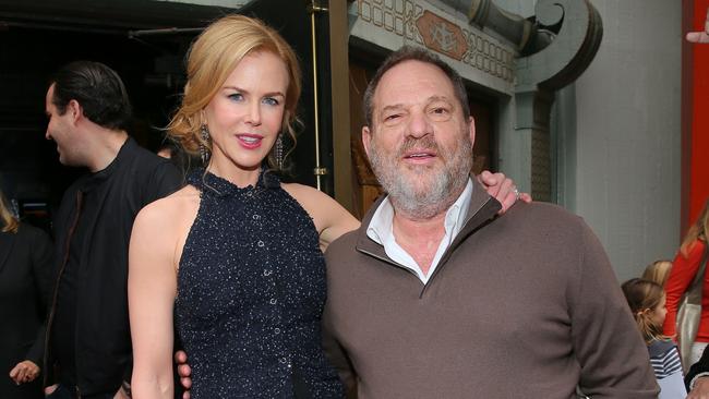 Nicole Kidman and Producer Harvey Weinstein at the premiere of <i>Paddington</i> in Hollywood. Picture: Mark Davis / Getty Images.