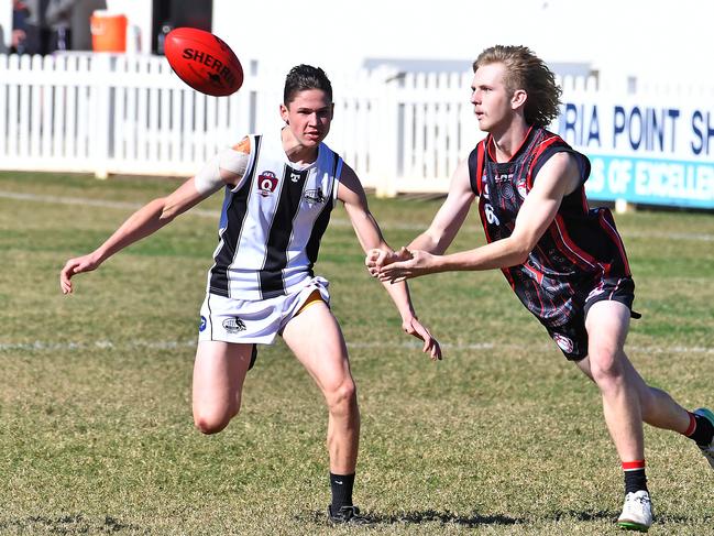 QAFL Aussie Rules colts game Redland-Victoria Point v Sherwood at Victoria Point.Saturday July 9, 2022. Picture, John Gass