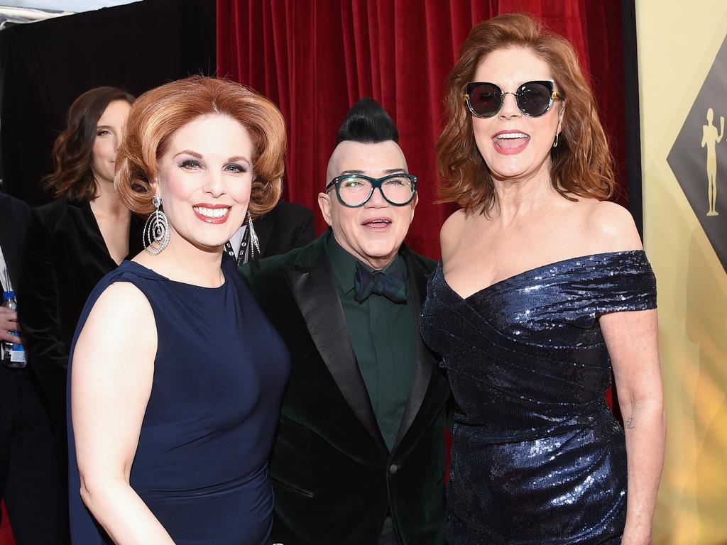 Kat Kramer, Lea DeLaria , and Susan Saradon attend the 24th Annual Screen Actors Guild Awards at The Shrine Auditorium on January 21, 2018 in Los Angeles, California. Picture: Getty