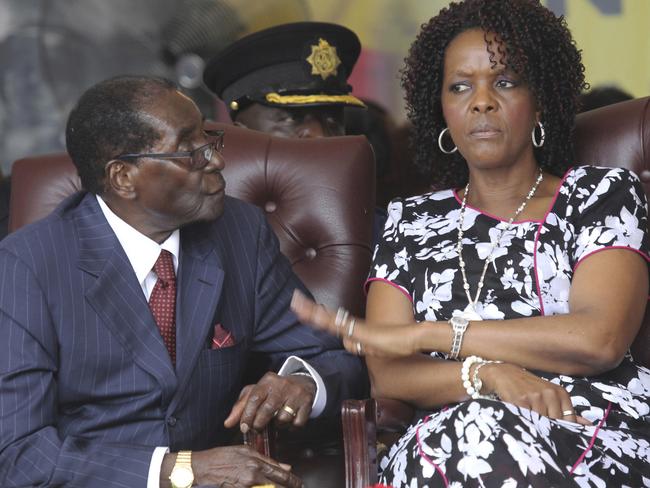 Robert Mugabe and his wife Grace attend his birthday celebrations in Masvingo. Picture: AP Photo/Tsvangirayi Mukwazhi, File.