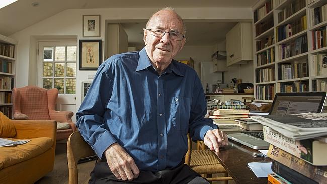 Writer and critic Clive James at his home in Cambridge. Picture: The Sunday Times