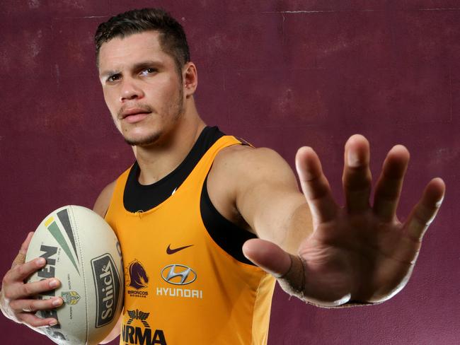 James Roberts at Brisbane Broncos training. Pic Darren England.