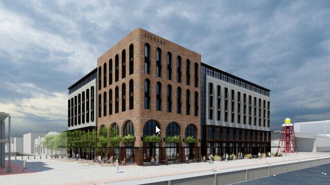 Artist impression of the new Rydges hotel to be built at Port Adelaide. Image: Brown Falconer