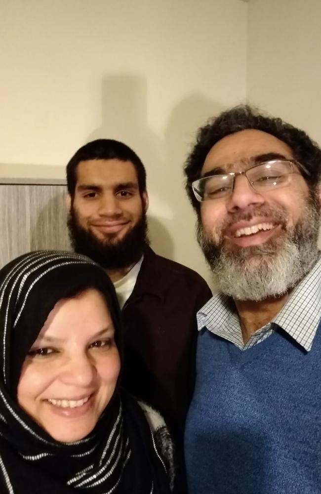 Ambreen Naeem Rashid with her late husband Naeem and her late son Talha. Picture: Gary Ramage